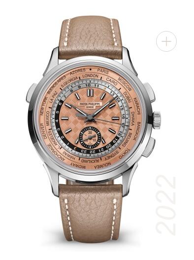 Review 2022 Patek Philippe Complications World Time Flyback Chronograph Replica Watch 5935A-001 - Click Image to Close